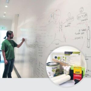 دهان لوح كتابة ذكي - أبيض أثناء الاستخدام مع عرض صورة مصغرة للمنتج